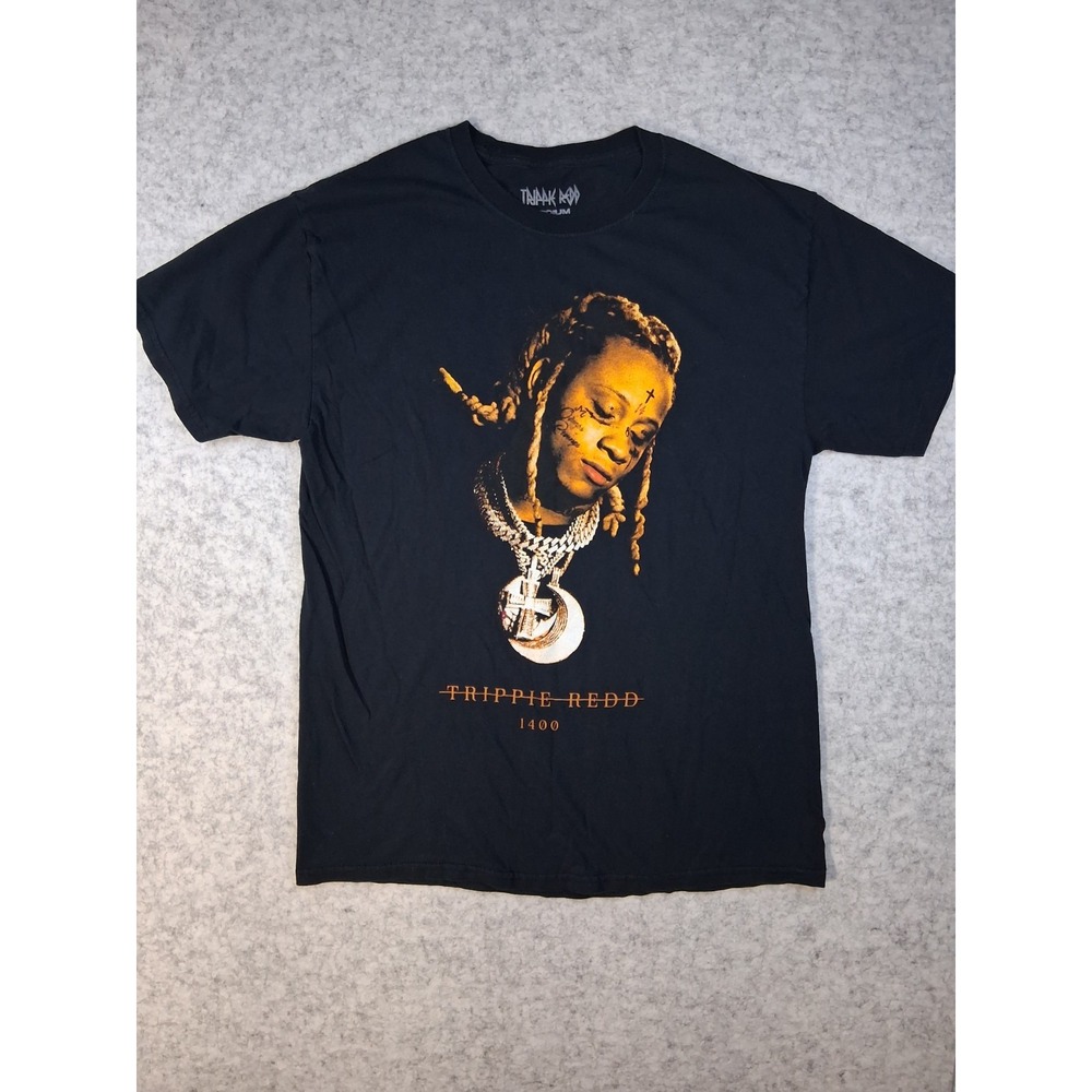 Official Trippie Redd 1400 Graphic T-Shirt Men's Medium Black Hip Hop Rap Merch